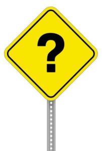 Question mark signpost