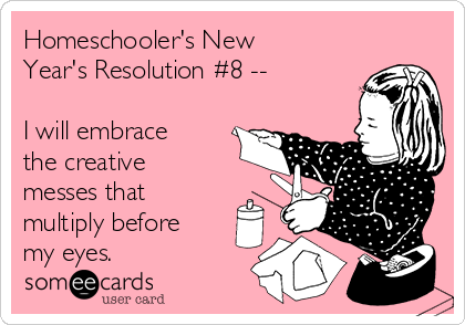 Homeschooler's New Year's Resolution #8 - See the full list at SallieBorrink.com