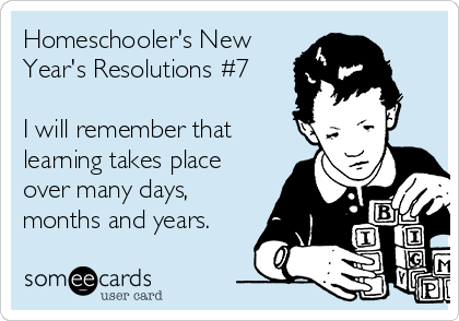 Homeschooler's New Year's Resolution #7 - See the full list at SallieBorrink.com