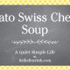 Potato Swiss Cheese Soup 2