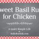 Sweet Basil Rub for Chicken