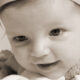 3 month sepia closeup