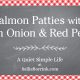 Salmon Patties with Green Onions and Red Pepper 2