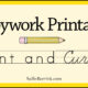 Themed Copywork Printables - Print & Cursive
