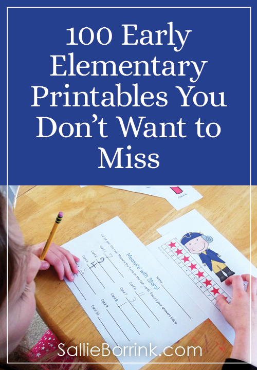 100 Early Elementary Printables You Don’t Want to Miss