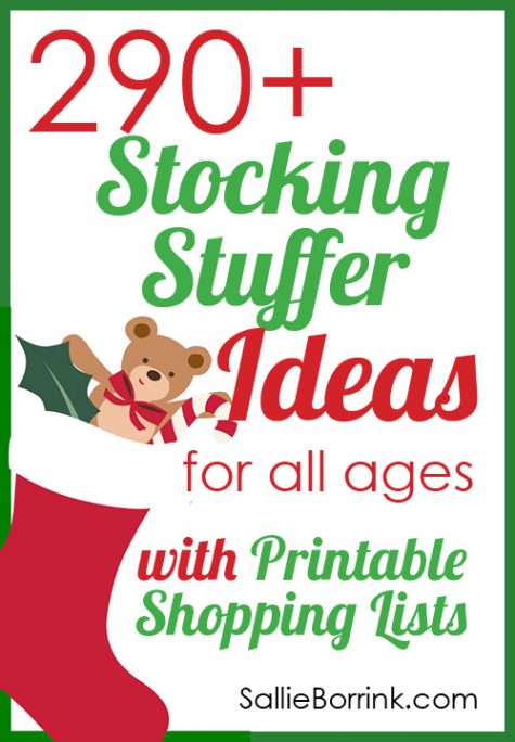 290+ Stocking Stuffer Ideas for All Ages with Printable Shopping Lists