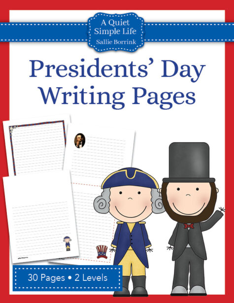 Presidents' Day Writing Pages