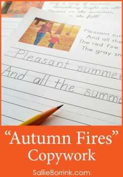 Autumn Fires Copywork