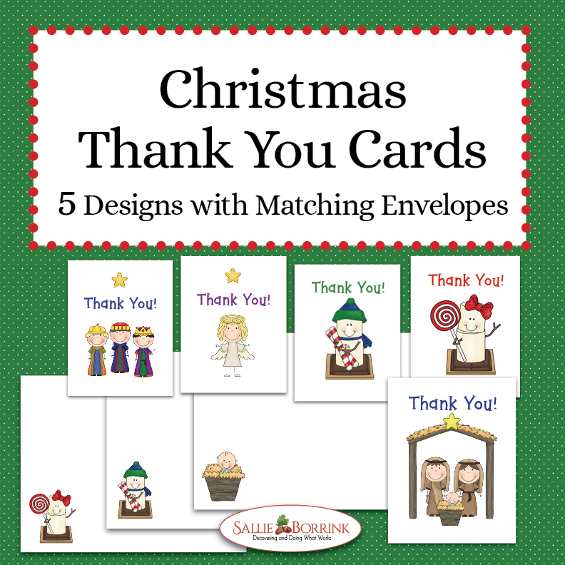Christmas Thank You Cards A Quiet Simple Life With Sallie Borrink