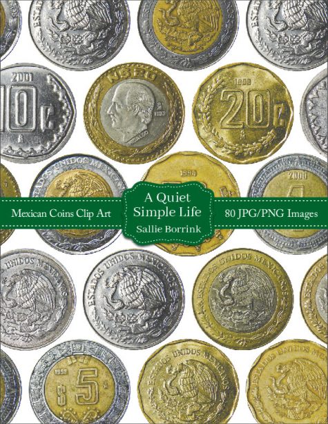 Mexico Coins Clip Art - Realistic, Photographic