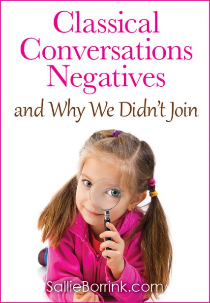 Classical Conversations Negatives and Why We Didn’t Join