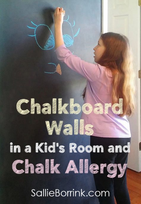 Chalkboard Walls in a Kid’s Room and Chalk Allergy