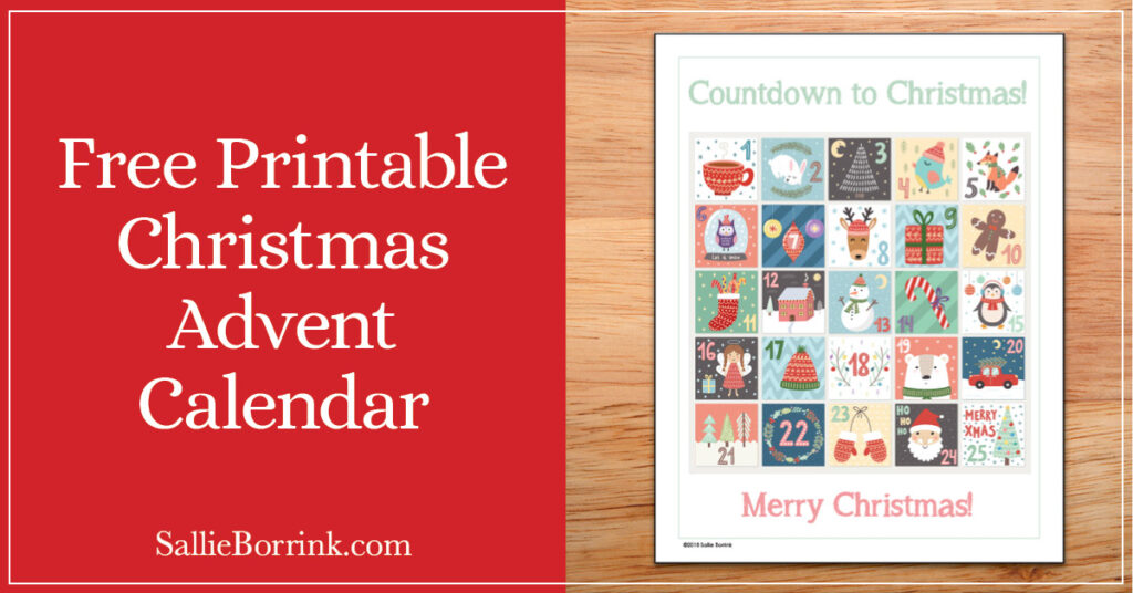 Free Printable Christmas Advent Calendar