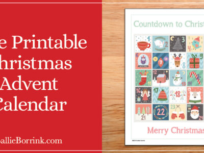 Free Printable Christmas Advent Calendar