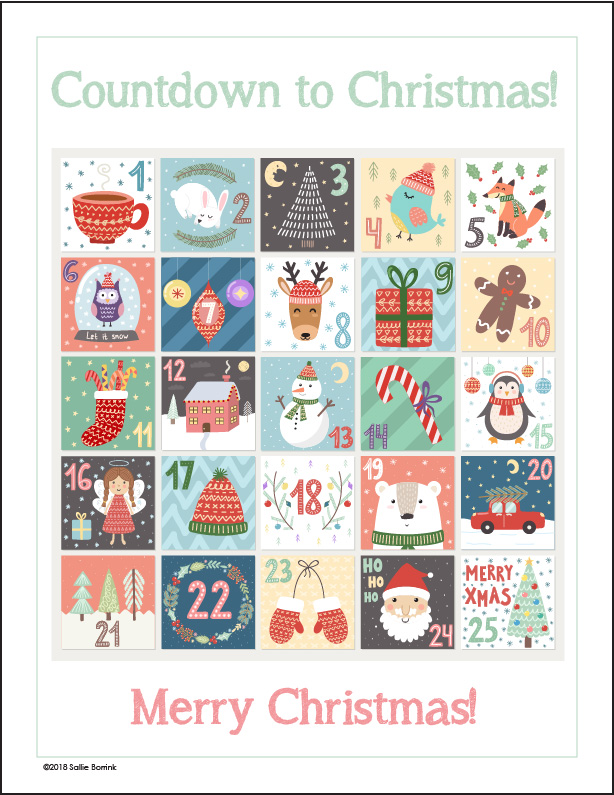 Free Printable Christmas Advent Calendar