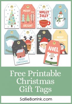 Free Printable Christmas Gift Tags | Sallie Borrink