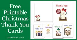 Free Printable Christmas Thank You Cards 2