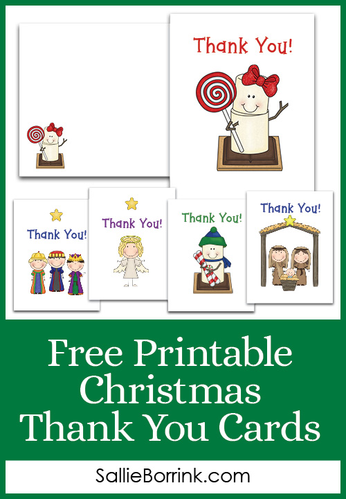 Free Printable Christmas Thank You Cards