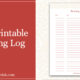 Free Classic Printable Reading Log