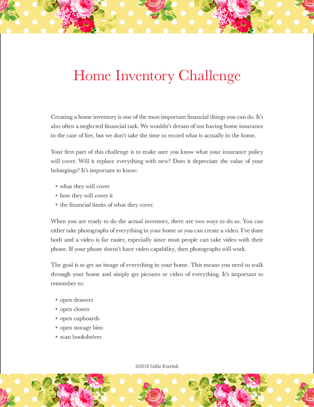 Home Inventory Challenge
