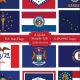 US State Flags Clip Art Cover 2