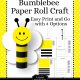 Bumblebee Paper Roll Craft