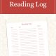 Free Printable Reading Log Pin