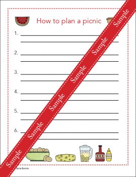 Picnic Themed Pack - Worksheets &amp; Printable Activities | Sallie Borrink