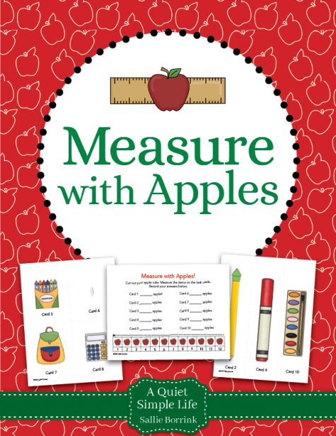 Measure with Apples Math Center Activity