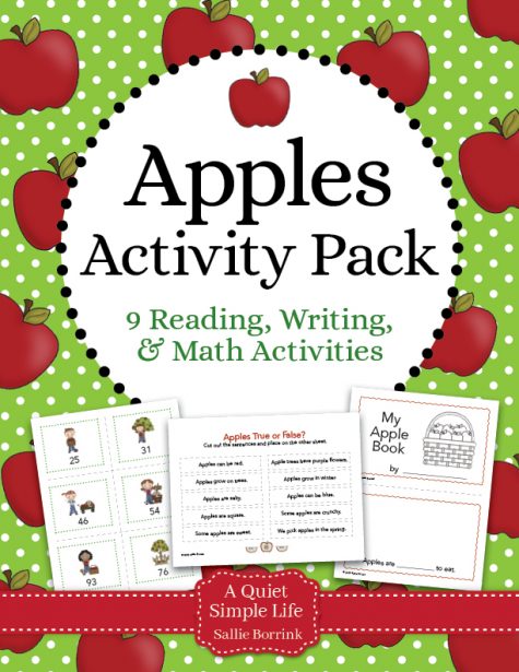 Apples Galore! Literacy and Math Pack – 10 Centers and Activities