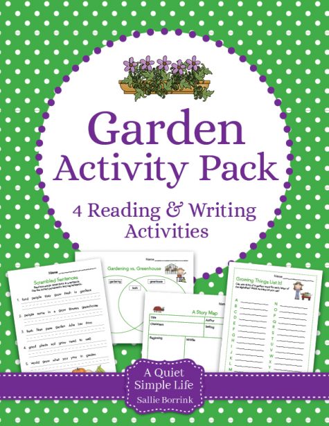 Garden Printable Activity Pack