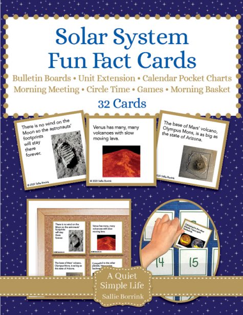 Solar System Fun Facts Cards