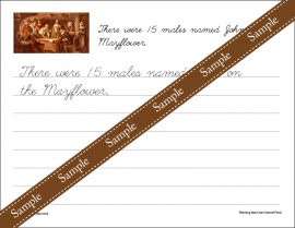 Thanksgiving Copywork | Print &amp; Cursive Worksheets | Sallie Borrink