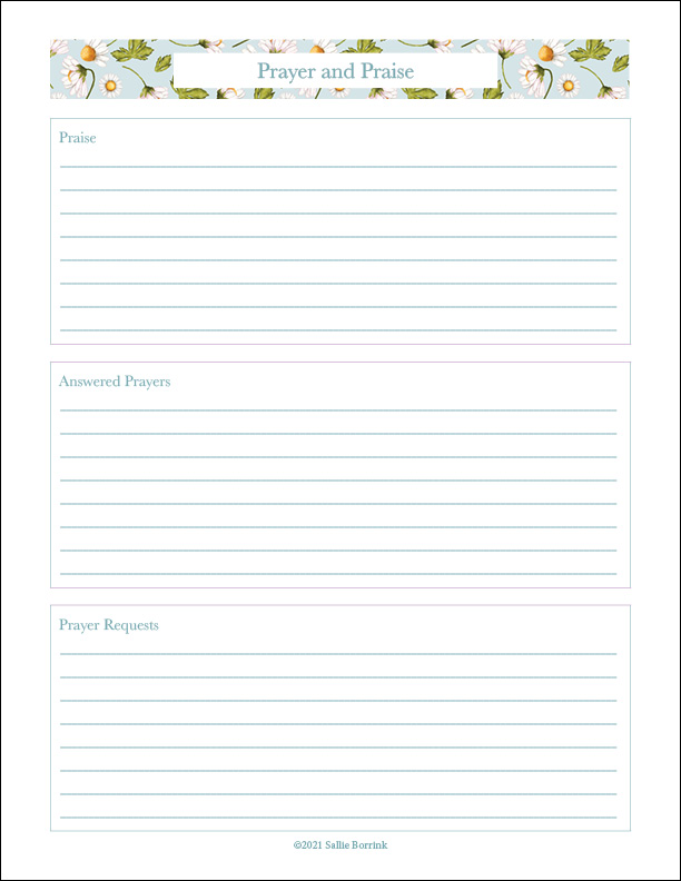 Free Printable Prayer Journal Pages A Quiet Simple Life