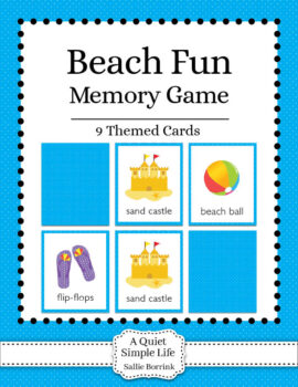 Beach Fun Memory Game