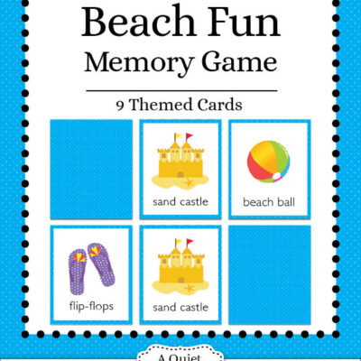 Beach Fun Memory Game