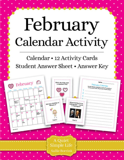 February Calendar Activity