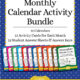 Monthly Calendar Activity Bundle 2