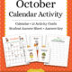 October Calendar Activity 2