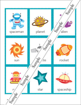 Space Memory Game cards