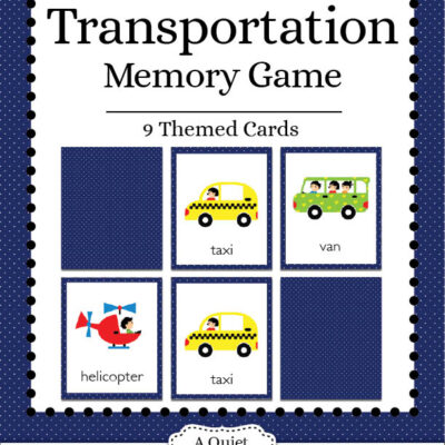 Transportation Memory Game