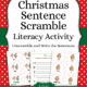 Christmas Sentence Scramble Printable