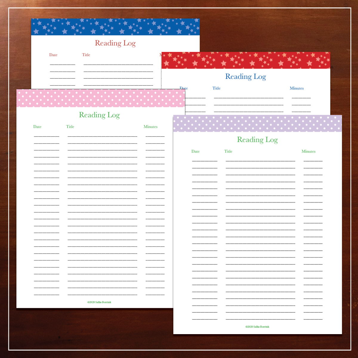 Free Printable Reading Logs for Kids | A Quiet Simple Life