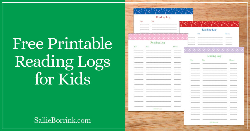 Free Printable Reading Logs for Kids