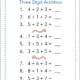Addition Worksheet - 3 Numbers