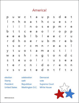 America Word Search | Sallie Borrink