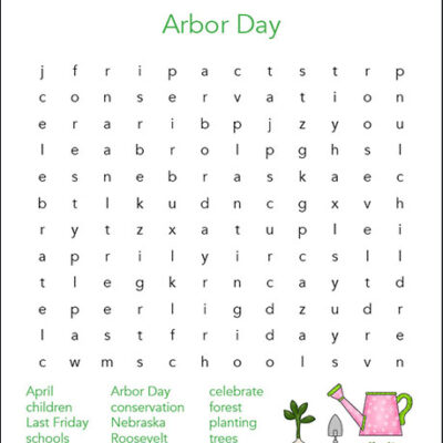 Arbor Day Word Search