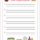 How To Plan A Picnic Worksheet
