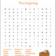 Thanksgiving Word Search