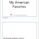 My American Favorites – Printable Booklet